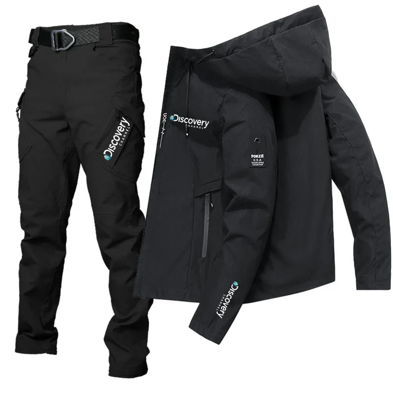 Discover Men's Casual Golf Jacket and Tactical Pants 2 Piece Suit, Fishing Brand Letter Print Cardigan Fashion Spring/Fall 2023
Discover Men's Casual Golf Jacket and Tactical Pants 2 Piece Suit, Fishing Brand Letter Print Cardigan Fashion Spring/Fall 2023