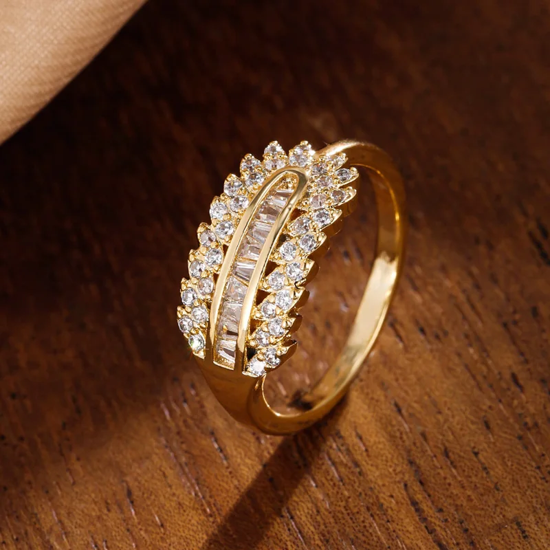 Ladies Oval Plant Leaf Rings AAA Zircon High Quality Handmade Gifts to Friends Birthday Party Popular Sweet Jewelry
Ladies Oval Plant Leaf Rings AAA Zircon High Quality Handmade Gifts to Friends Birthday Party Popular Sweet Jewelry
