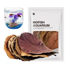 20Pcs Aquarium Catappa Leaves Indians Almond Leaves For Reduce PH Softened Purified Water Quality For Fish Tank Pond Aquarium