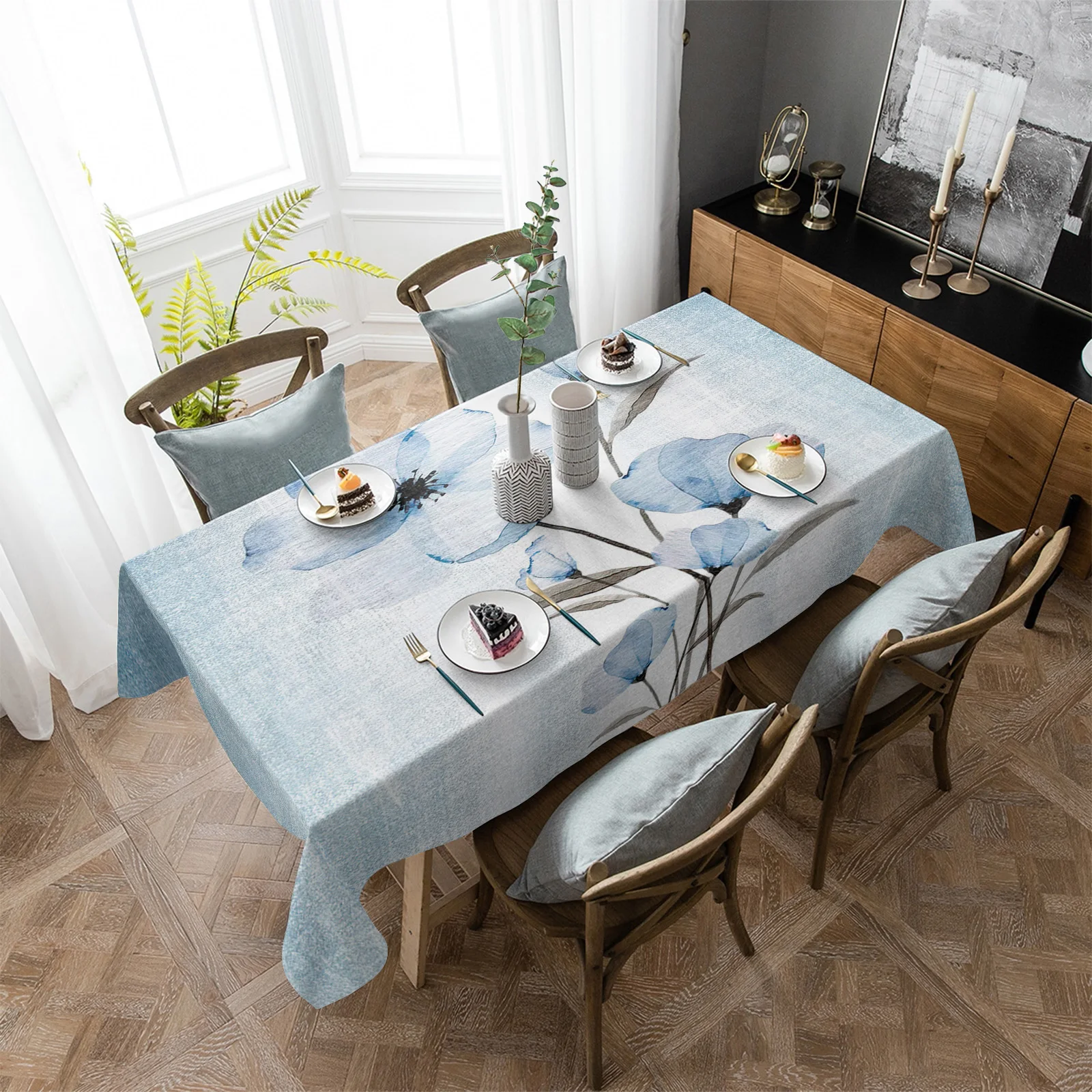 Flower Gradual Retro Waterproof Rectangular Tablecloth Dining Table Coffee Table Cover Outdoor Picnic Cloth
Flower Gradual Retro Waterproof Rectangular Tablecloth Dining Table Coffee Table Cover Outdoor Picnic Cloth