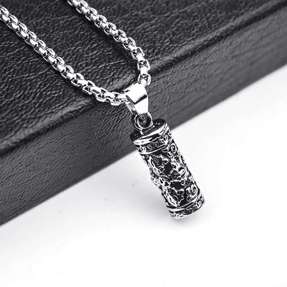 

Ожерелье для мужчин и женщин, винтажная цепочка из титановой стали в готическом стиле, стиле притчи, подвеска, аксессуары