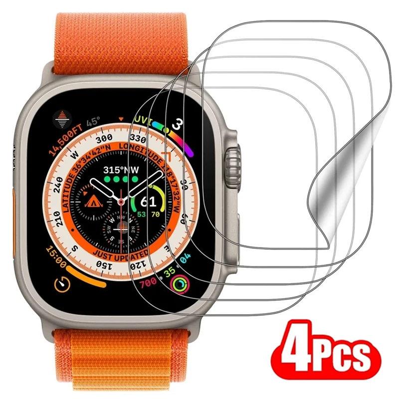 4PCS Soft Hydrogel Screen Protective Film for Apple Watch 44 mm 40mm 49mm 45mm 41mm 42mm non glass For iwatch Ultra 8 7 SE 6 5
4PCS Soft Hydrogel Screen Protective Film for Apple Watch 44 mm 40mm 49mm 45mm 41mm 42mm non glass For iwatch Ultra 8 7 SE 6 5