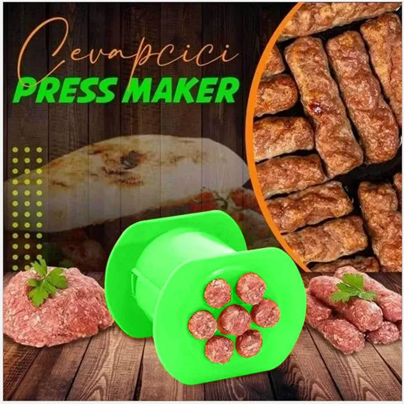 Cevapcici Maker Kitchen Hot Dog Burger Meat Food Pasta Presser Sausage Making Machine Handmade Gadget Tools Meat Strip Squeezer
Cevapcici Maker Kitchen Hot Dog Burger Meat Food Pasta Presser Sausage Making Machine Handmade Gadget Tools Meat Strip Squeezer
