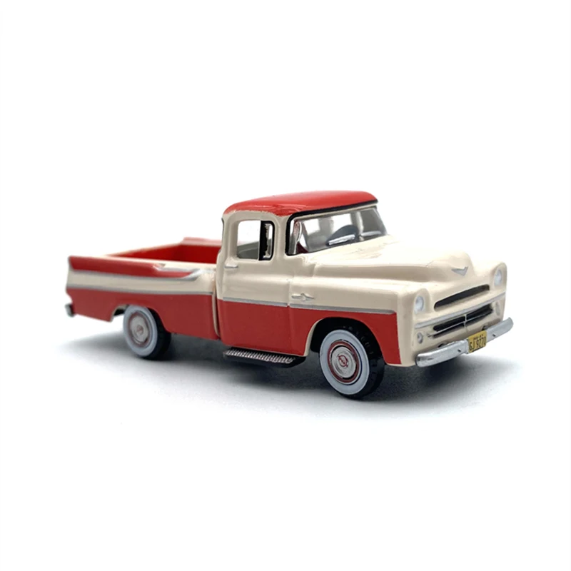 

Diecast Alloy 1:87 Scale Orange D100 Pickup 1957 Cars Model Adult Nostalgia Classic Collection Toy Souvenir Gift Static Display