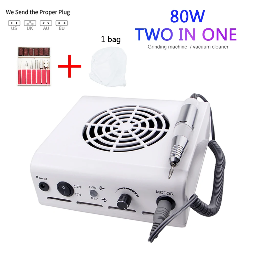 80W Multifunction 2 In1 With 30000Rpm Nail Drill Machine And 60W Vacuum Cleaner Work efficiently for Manicure Pedicure
80W Multifunction 2 In1 With 30000Rpm Nail Drill Machine And 60W Vacuum Cleaner Work efficiently for Manicure Pedicure