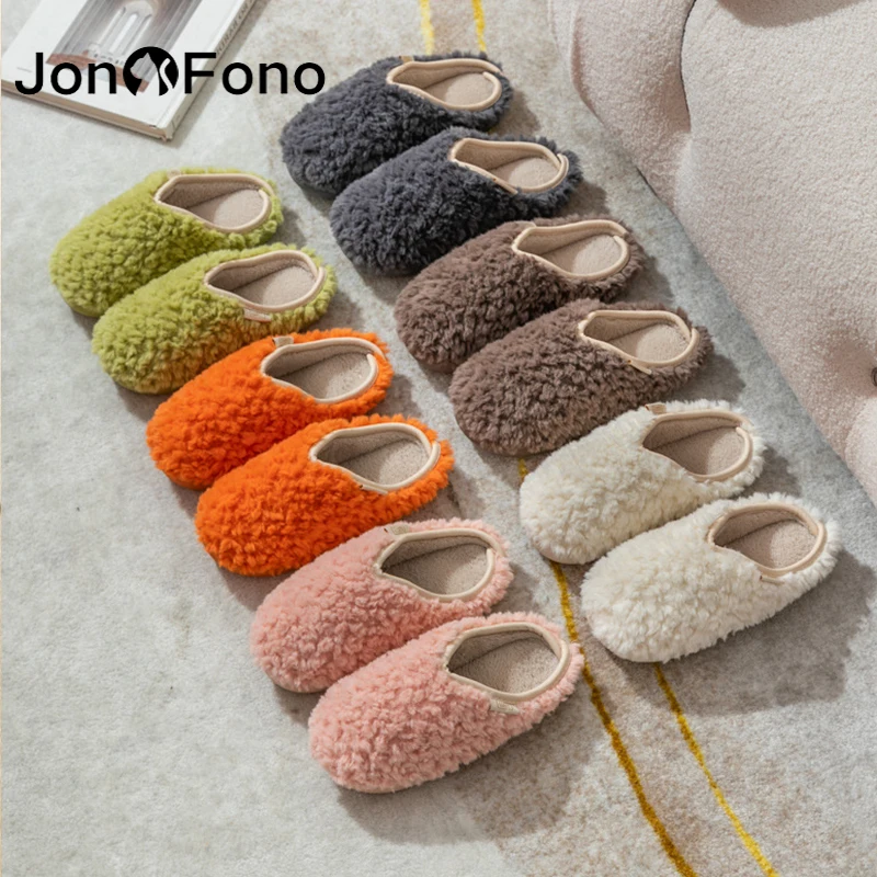 JonoFono New Women Slipper Thick Fur Warm House Cotton Slippers Couple Fashion Sweet House Daily Woman Shoes Footwear
JonoFono New Women Slipper Thick Fur Warm House Cotton Slippers Couple Fashion Sweet House Daily Woman Shoes Footwear