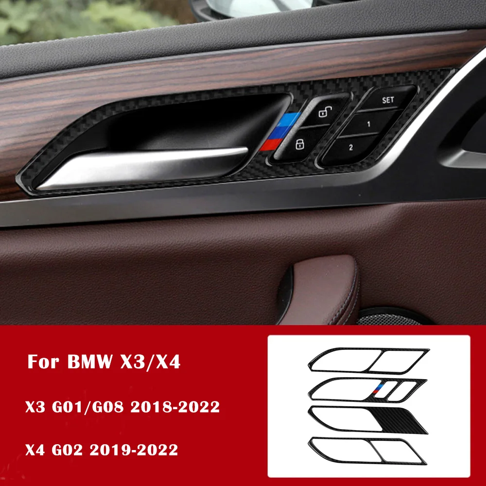 Наклейки на дверь из углеродного волокна для BMW X3 X4 G01 G02 G08 2018-2022, автомобильные аксессуары 
Наклейки на дверь из углеродного волокна для BMW X3 X4 G01 G02 G08 2018-2022, автомобильные аксессуары