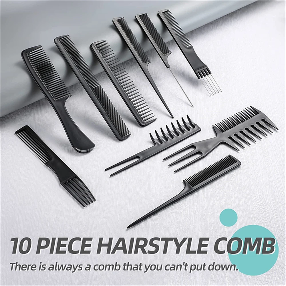 SET Anti-static Hairdressing Combs Plastic Hair Detangler Comb Salon Barber Haircare Stylist Styling Combs Tools
SET Anti-static Hairdressing Combs Plastic Hair Detangler Comb Salon Barber Haircare Stylist Styling Combs Tools