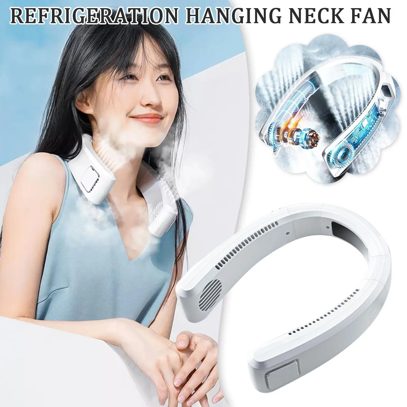 Portable USB Neck Fans Electric Rechargeable Hanging Neck Fan Neck Brace Design 4000-5500rpm Outdoor Sports Neck Cooling Fan
Portable USB Neck Fans Electric Rechargeable Hanging Neck Fan Neck Brace Design 4000-5500rpm Outdoor Sports Neck Cooling Fan
