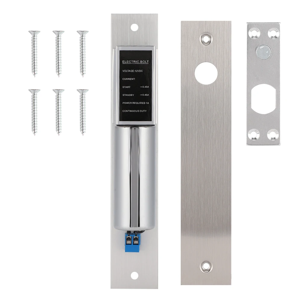 DC12V 2-Wire Normal Temperature Electric Bolt Lock Security Access Control System Door
DC12V 2-Wire Normal Temperature Electric Bolt Lock Security Access Control System Door