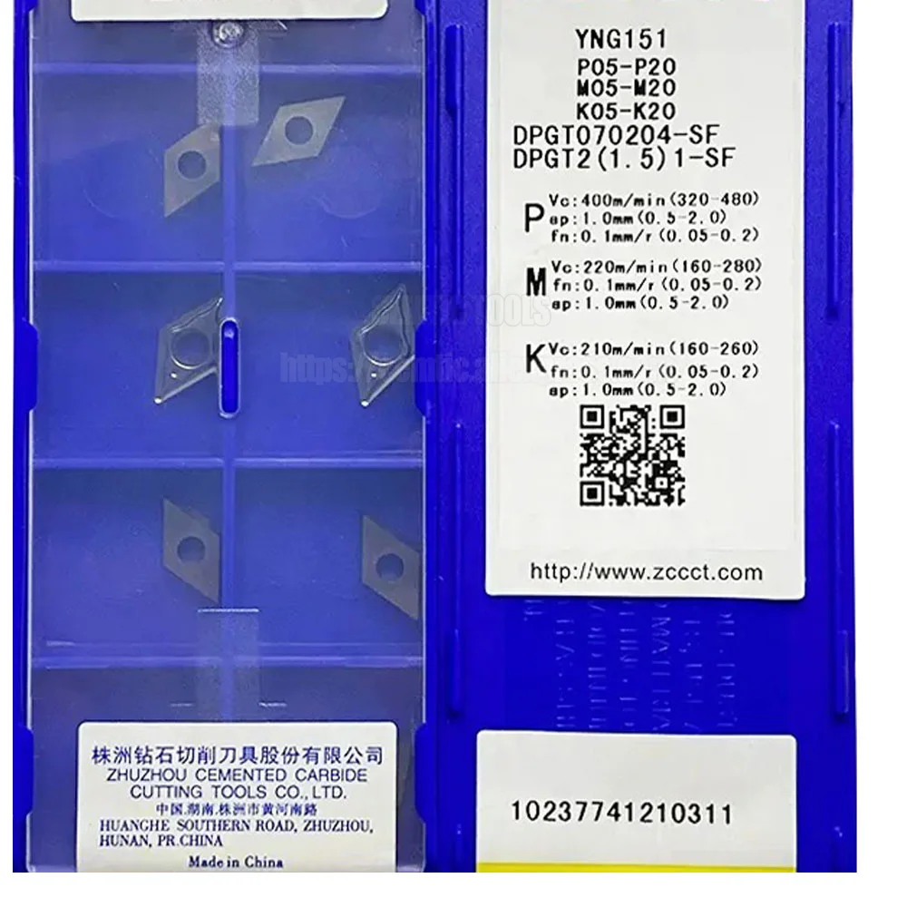Оригинальный токарный инструмент ZCC CNC YNG151 DPGT070204-SF YNG151C, инструменты для резки
Оригинальный токарный инструмент ZCC CNC YNG151 DPGT070204-SF YNG151C, инструменты для резки