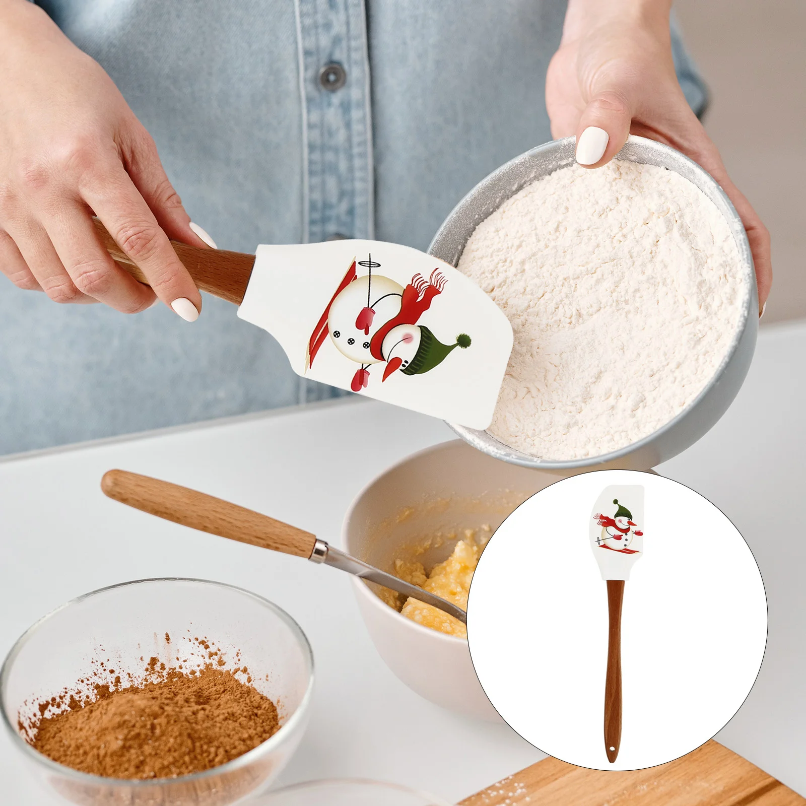 Scraper Spatula Silicone Cream Christmas Kitchenpastry Butter Household Making Spatulas Baking Tool Appliance Frosting Rubber
Scraper Spatula Silicone Cream Christmas Kitchenpastry Butter Household Making Spatulas Baking Tool Appliance Frosting Rubber