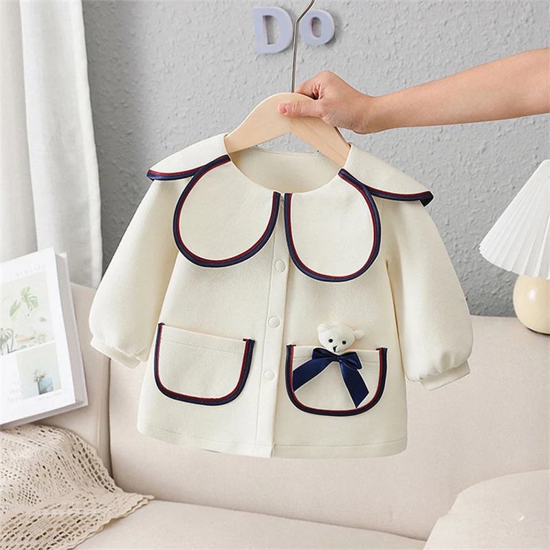 Girls Woolen Coat Jacket Outwear 2022 Beige Plus Thicken Spring Autumn Cotton Overcoat Comfortable Teenagers Tops Children's Clo
Girls Woolen Coat Jacket Outwear 2022 Beige Plus Thicken Spring Autumn Cotton Overcoat Comfortable Teenagers Tops Children's Clo