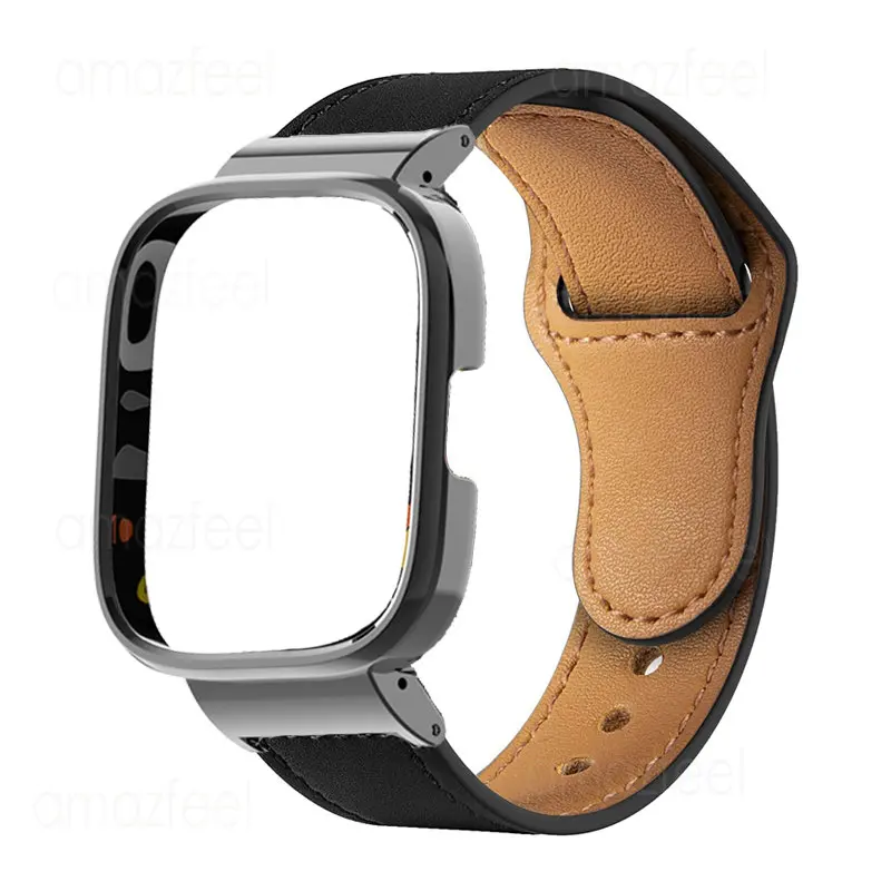 Leather Strap Metal Case Protector For Redmi Watch 3 Active Bracelet For Redmi Watch 2 Lite/Mi Watch Lite Protective Cover Frame
Leather Strap Metal Case Protector For Redmi Watch 3 Active Bracelet For Redmi Watch 2 Lite/Mi Watch Lite Protective Cover Frame