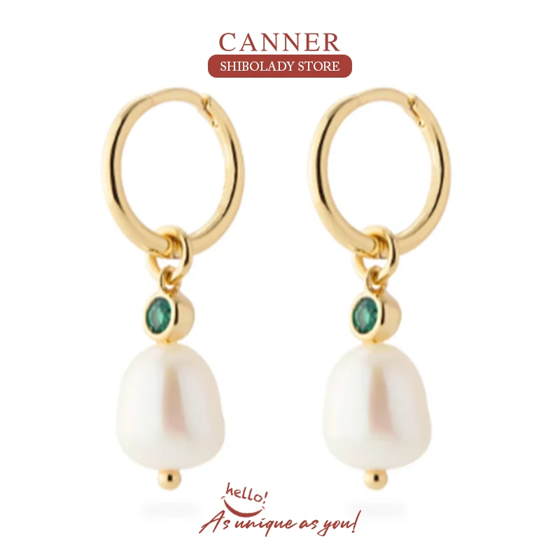 CANNER Gemstone Pearl 925 Sterling Silver Earring For Women Drop Earrings Pendientes Aros 18K Gold Wedding Party Accessories
CANNER Gemstone Pearl 925 Sterling Silver Earring For Women Drop Earrings Pendientes Aros 18K Gold Wedding Party Accessories