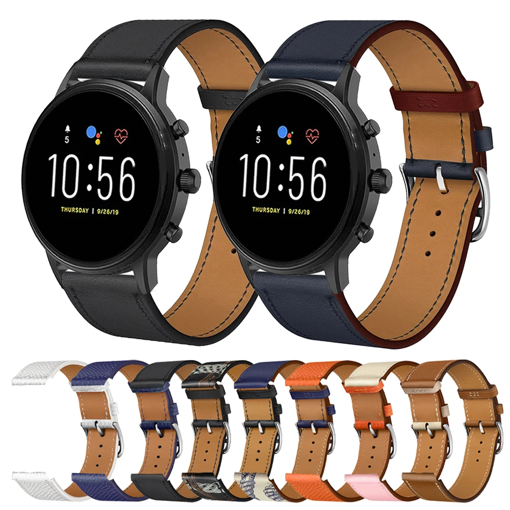 Leather Strap For Fossil gen 6 44mm Gen6 / gen 5 5e 44mm /Gen5 LTE 45mm Straps Band Bracelet Replacement Wrist Watchbands
Leather Strap For Fossil gen 6 44mm Gen6 / gen 5 5e 44mm /Gen5 LTE 45mm Straps Band Bracelet Replacement Wrist Watchbands