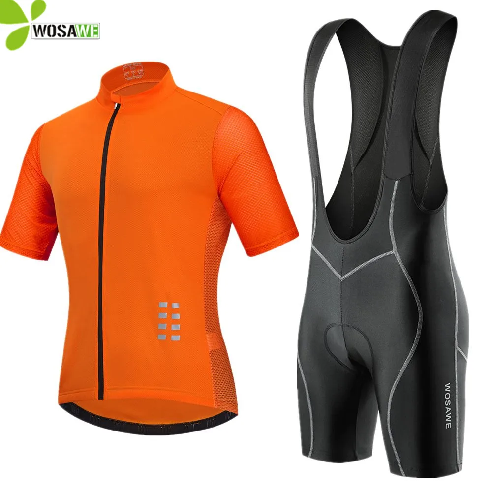 WOSAWE Summer Men's Cycling Jersey Set Breathable Reflective Bicycle Clothing Kit MTB Bike Downhill Shirts GEL Pad Shorts Suit
WOSAWE Summer Men's Cycling Jersey Set Breathable Reflective Bicycle Clothing Kit MTB Bike Downhill Shirts GEL Pad Shorts Suit