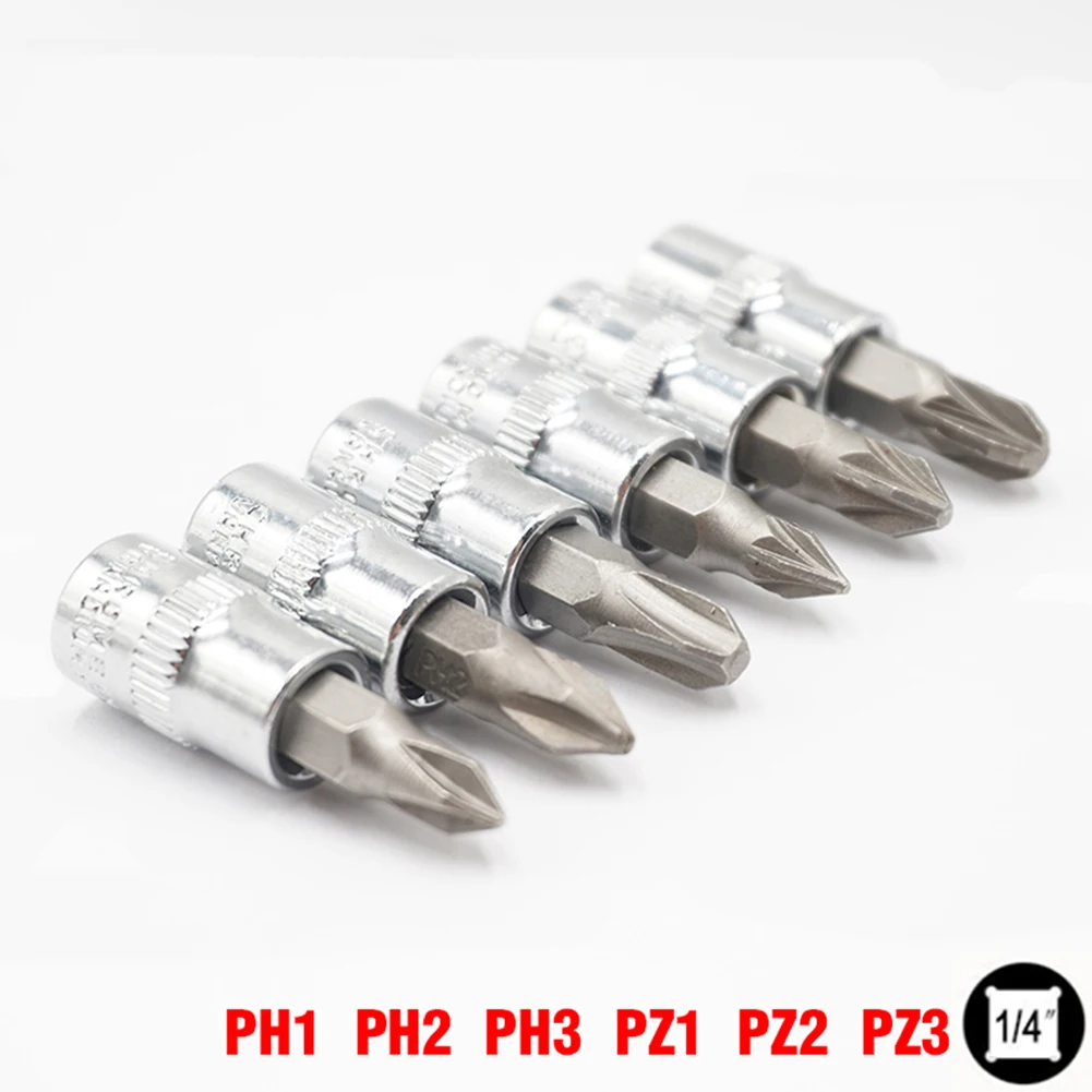 6 шт. PH Pozi Bit Socekt 1/4 "дюймовый шестигранный винт PH1 PH2 PH3 PZ1 PZ2 PZ3 отвертка Bits хром-ванадиевые фотоинструменты
6 шт. PH Pozi Bit Socekt 1/4 "дюймовый шестигранный винт PH1 PH2 PH3 PZ1 PZ2 PZ3 отвертка Bits хром-ванадиевые фотоинструменты