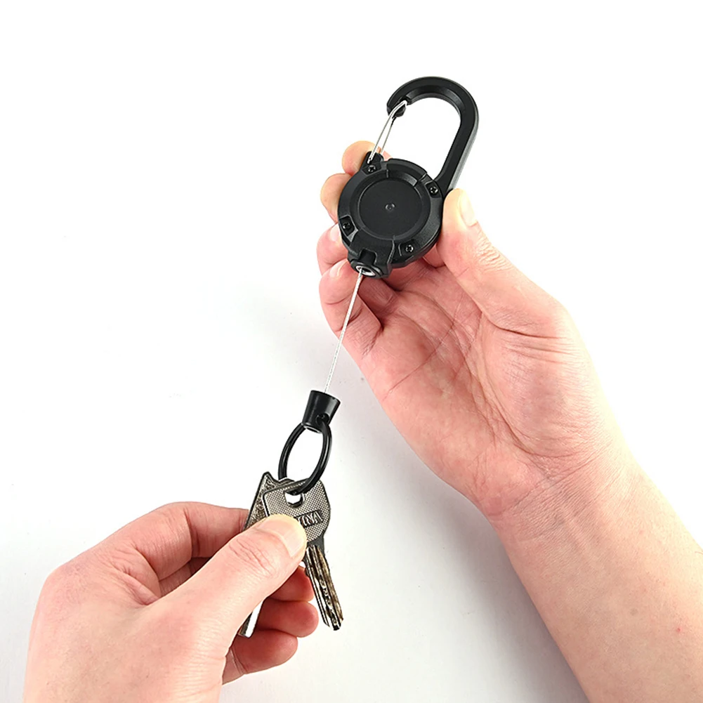 New Simple Classic Black Round Carabiner Backpack Buckle Retractable Elastic Easy Pull White Sports Keychain Camping Accessories
New Simple Classic Black Round Carabiner Backpack Buckle Retractable Elastic Easy Pull White Sports Keychain Camping Accessories