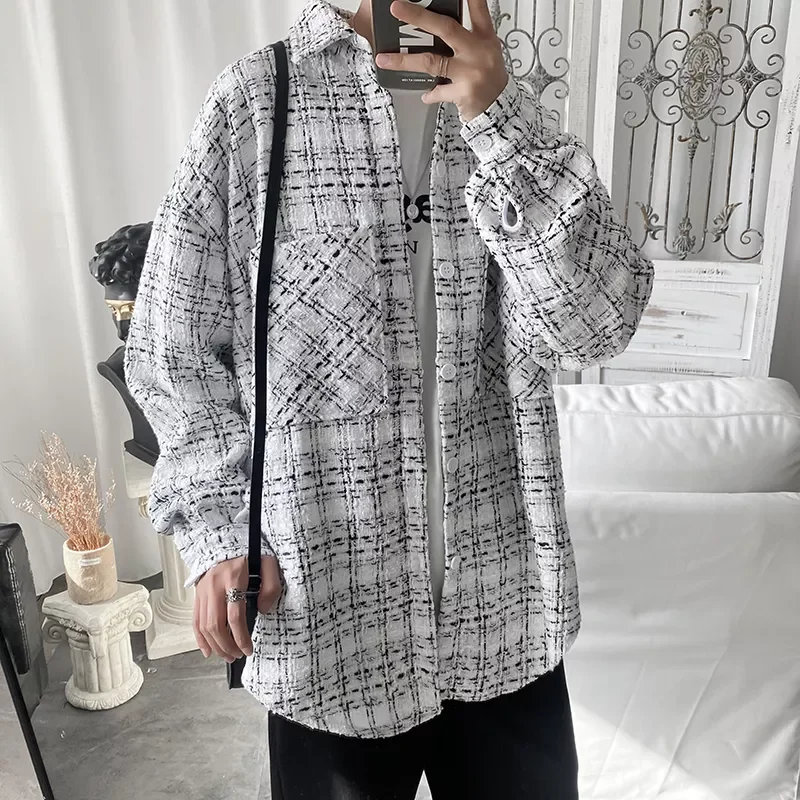 Clothing Plaid Harajuku Shirt Men Streetwear Men Shirt Long Sleeve S-2XL 2022 New Arrival Casual Shirts For Men
Clothing Plaid Harajuku Shirt Men Streetwear Men Shirt Long Sleeve S-2XL 2022 New Arrival Casual Shirts For Men