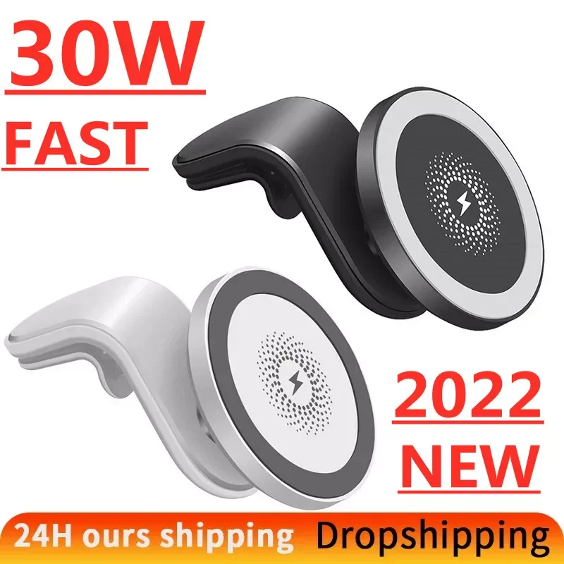 30W Magnetic Car Wireless Charger Air Vent Holder for magsafing Serie IPhone 12 13 Pro Max Mini Qi Fast Car Charging Phone Stand
30W Magnetic Car Wireless Charger Air Vent Holder for magsafing Serie IPhone 12 13 Pro Max Mini Qi Fast Car Charging Phone Stand
