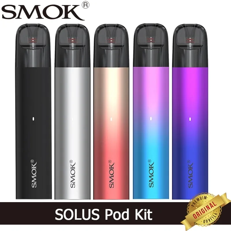 

Оригинальный набор Smok SOLUS Pod с картриджем 3 мл, сетчатый испаритель 700 Ом, батарея мАч, электронная сигарета 16 Вт, вейп