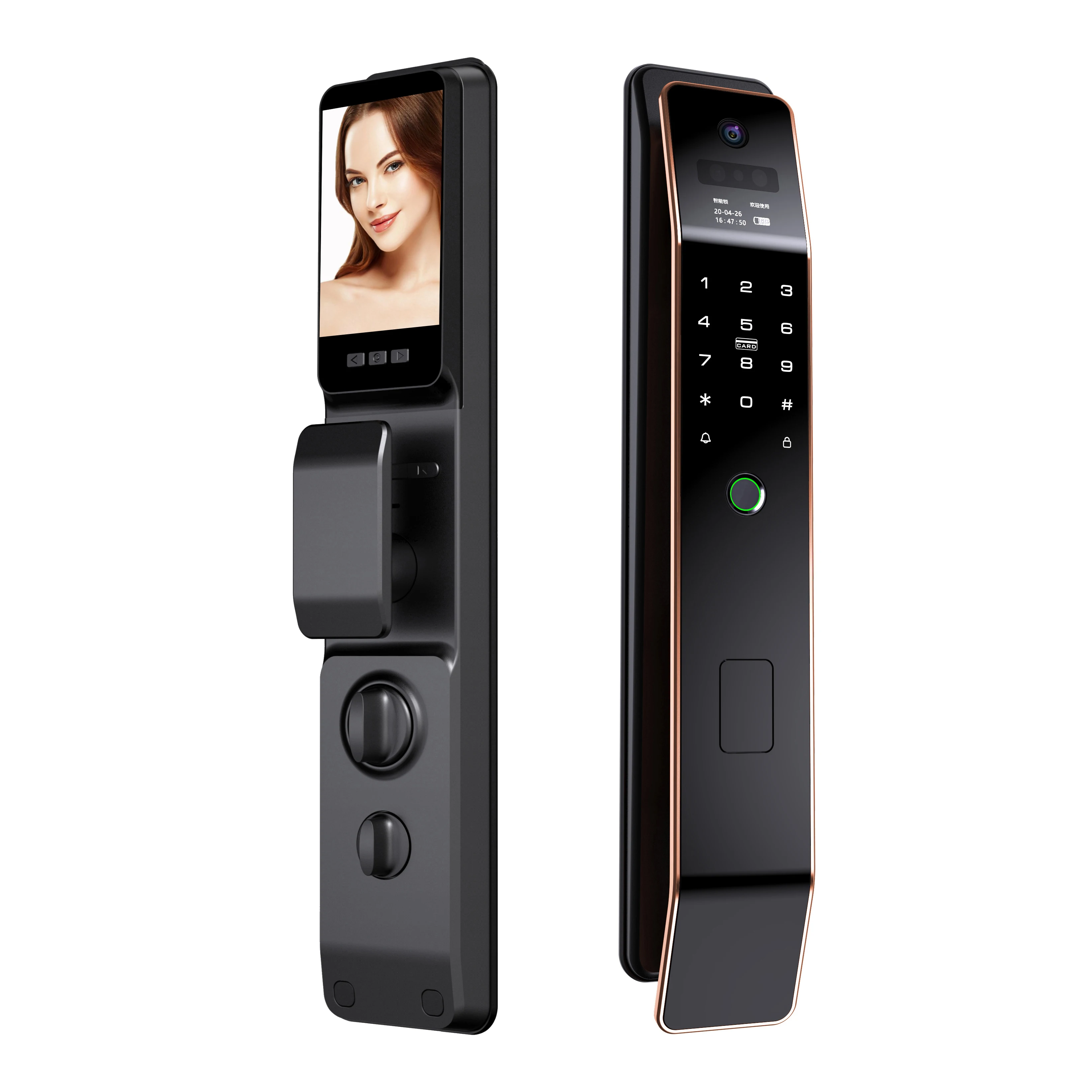 2023 New Smart Door Lock Camera Waterproof Face Recognition Smart Door Lock Fingerprint
2023 New Smart Door Lock Camera Waterproof Face Recognition Smart Door Lock Fingerprint