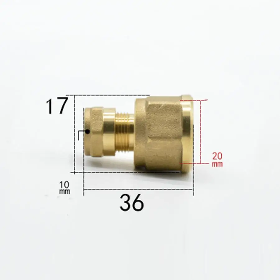 Подходит для труб OD 10 мм x 1/2 "BSP гнездовой латунный Компрессионный фитинг