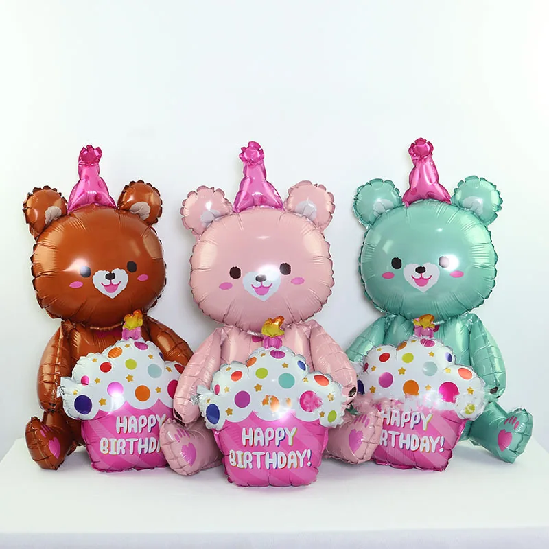 ins 4D Bear Foil Balloon Baby Birthday Photo Props Cartoon Aluminum Film Balloons Happy Birthday Party Baloon Baby Shower Ballon
ins 4D Bear Foil Balloon Baby Birthday Photo Props Cartoon Aluminum Film Balloons Happy Birthday Party Baloon Baby Shower Ballon