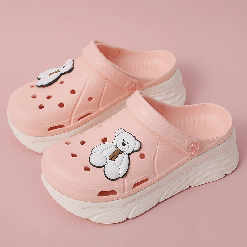 Clogs Wedge 2022 Sandals Flat Summer Shoes Woman Suit Female Pink Breathable Cartoon Bear New Platform Women Shoes Student Shoes
Clogs Wedge 2022 Sandals Flat Summer Shoes Woman Suit Female Pink Breathable Cartoon Bear New Platform Women Shoes Student Shoes