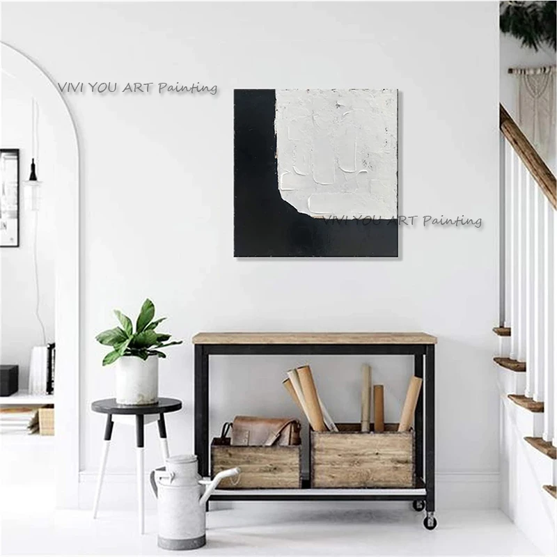 2023 Black White Handmade Nature Oil Painting Canvas Acrylic Wall Hand-painted Abstract Home Quadros Decoracion For Bed Room
2023 Black White Handmade Nature Oil Painting Canvas Acrylic Wall Hand-painted Abstract Home Quadros Decoracion For Bed Room
