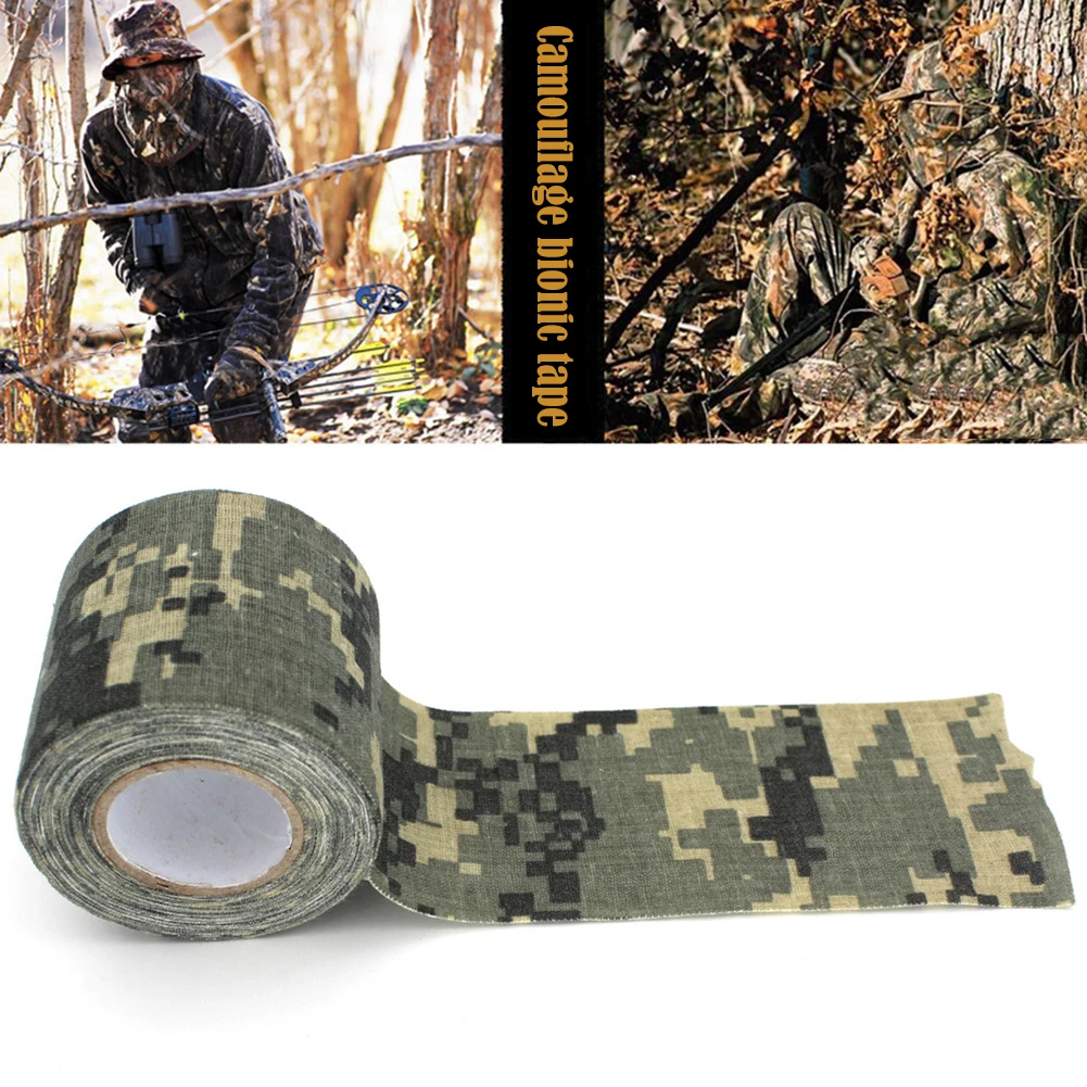 5M Outdoor Duct Camouflage Tape Hunting Waterproof Adhesive Camo Tape Stealth Bandage Military Outdoor Athletic Bandage
5M Outdoor Duct Camouflage Tape Hunting Waterproof Adhesive Camo Tape Stealth Bandage Military Outdoor Athletic Bandage