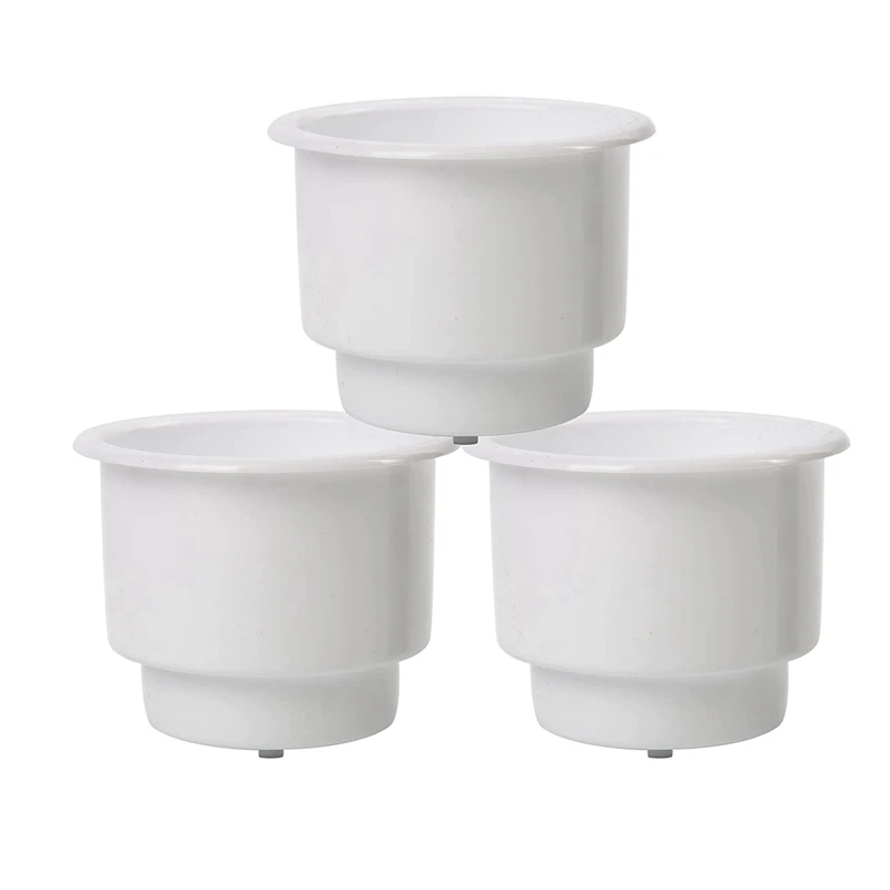 3Pcs Recessed Drop in Plastic Cup Drink Can Holder with Drain for Boat Car Marine Rv (White)
3Pcs Recessed Drop in Plastic Cup Drink Can Holder with Drain for Boat Car Marine Rv (White)
