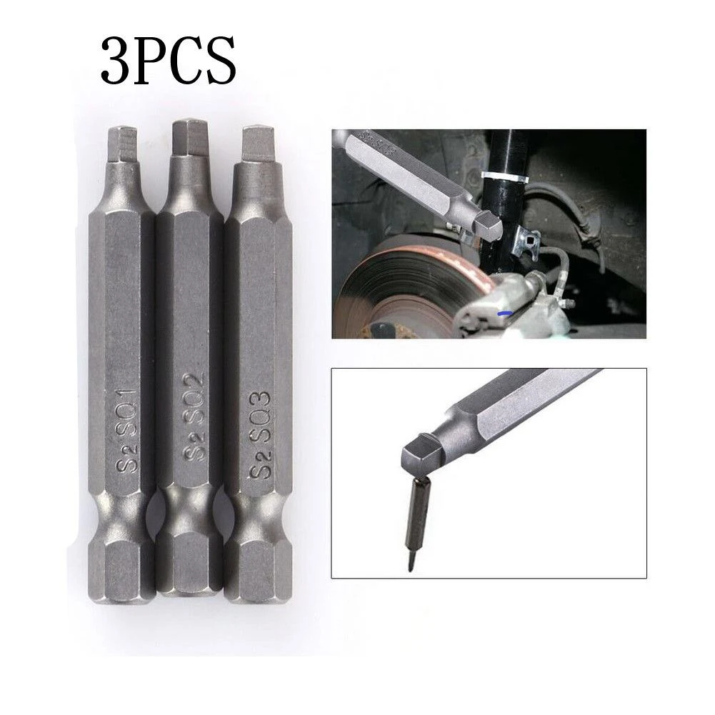 3Pcs 50mm Electric Driver Bits Square Head Screwdriver Bits Tool Set Security Magnetic Head Repair Hand Tool Bit Kit
3Pcs 50mm Electric Driver Bits Square Head Screwdriver Bits Tool Set Security Magnetic Head Repair Hand Tool Bit Kit