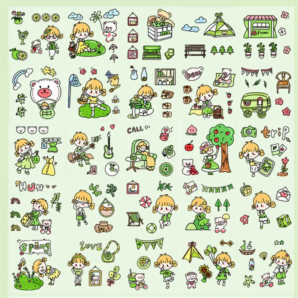 100Pcs Exquisite Scrapbook Stickers Removable Cartoon Stickers PET Diary Journal Scrapbooking Stationery Stickers Decoration
100Pcs Exquisite Scrapbook Stickers Removable Cartoon Stickers PET Diary Journal Scrapbooking Stationery Stickers Decoration