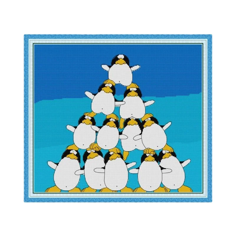 Penguin Pile Cotton Thread Embroidery Needlework Sets Cross Stitch Kits DIY Needlework Crafts Wall Home Decor Patterns Kits
Penguin Pile Cotton Thread Embroidery Needlework Sets Cross Stitch Kits DIY Needlework Crafts Wall Home Decor Patterns Kits