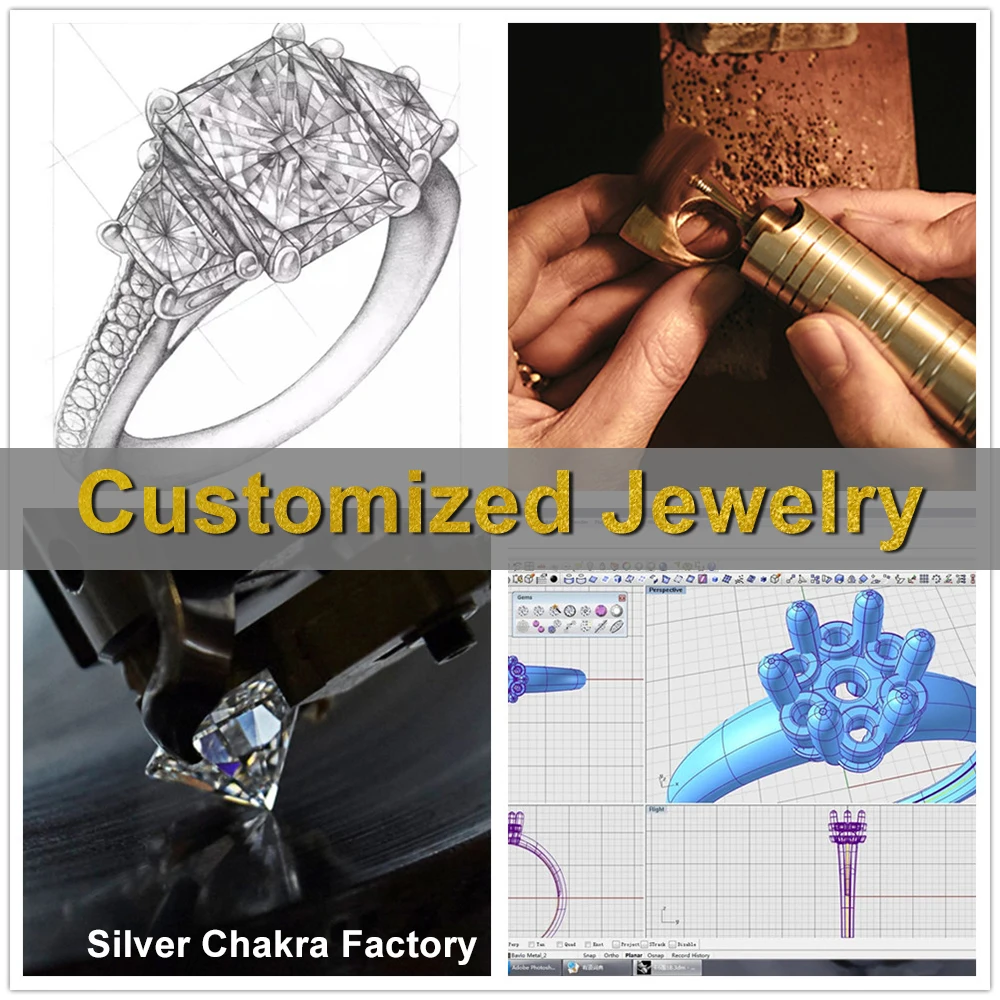 Personalized Customized Jewelry Ring Pendant Earrings Gold Sterling Silver Couple Necklace DESIGN YOUR OWN Professional Factory 
Personalized Customized Jewelry Ring Pendant Earrings Gold Sterling Silver Couple Necklace DESIGN YOUR OWN Professional Factory