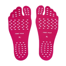 Men Women Beach Insoles Invisible Outsole Foot Stickers Waterproof Self Adhesive Flexible Pool Barefoot Anti-slip Feet Care Pad