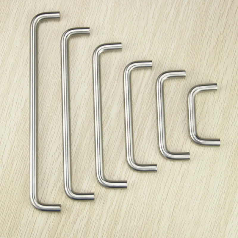 Solid wardrobe door, cabinet handle, drawer handle, 304 stainless steel U-shaped double curved handle
Solid wardrobe door, cabinet handle, drawer handle, 304 stainless steel U-shaped double curved handle