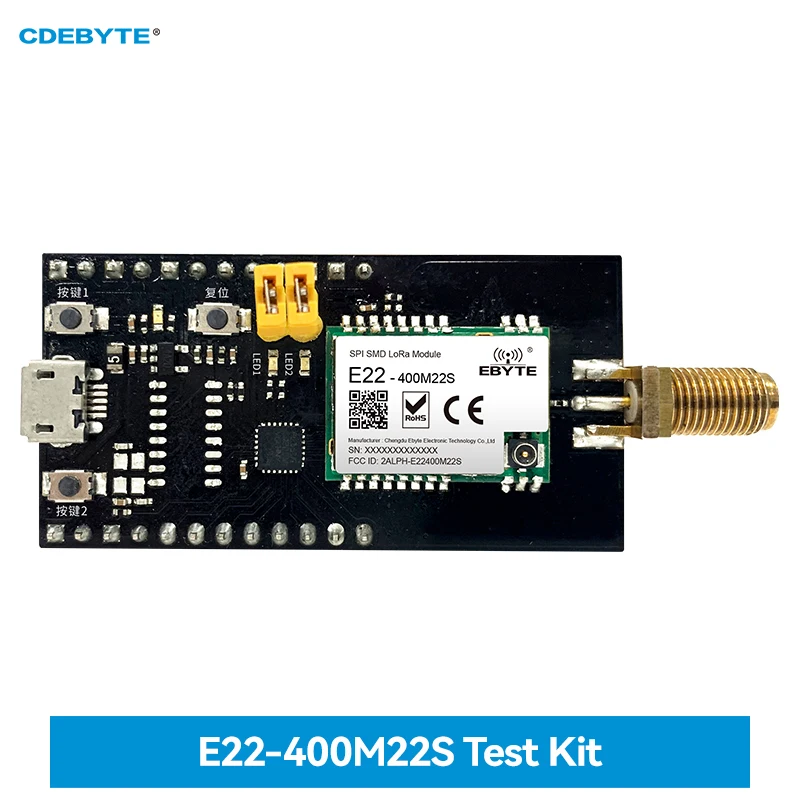 Комплект тестовой платы 22 дБм 7 км, USB интерфейс для беспроводного модуля управления, совместим с E07/E30/E220/E32/E22
Комплект тестовой платы 22 дБм 7 км, USB интерфейс для беспроводного модуля управления, совместим с E07/E30/E220/E32/E22