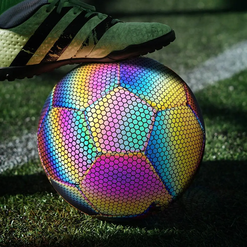 

Светоотражающий футбольный мяч светящийся ночью светящийся футбольный мяч для тренировок по футболу для взрослых студентов тренировочный...