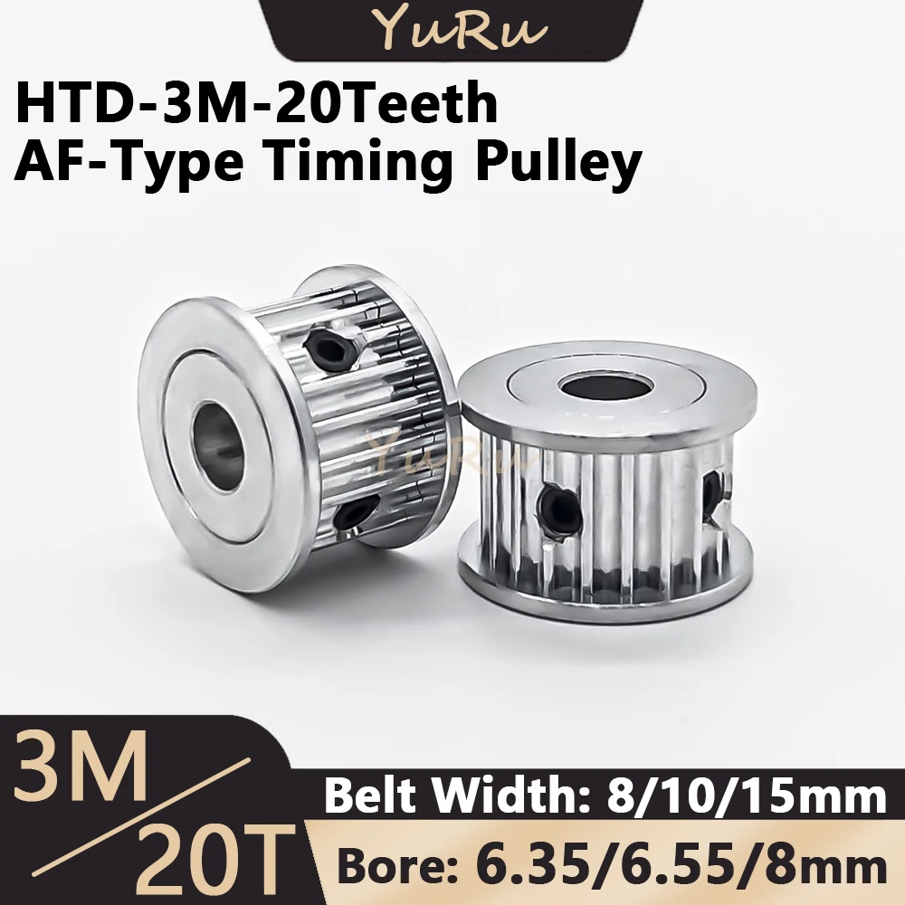 HTD3M 20teeth Timing Pulley 3M AF Idler Bore 6.35/6.55/8mm Belt Width 8/10/15mm 20T 3M Synchronous wheel 20 Teeth Belt Pulley
HTD3M 20teeth Timing Pulley 3M AF Idler Bore 6.35/6.55/8mm Belt Width 8/10/15mm 20T 3M Synchronous wheel 20 Teeth Belt Pulley