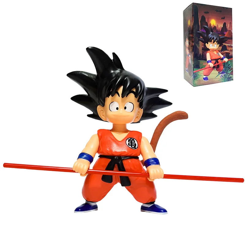 15cm Dragon Ball Anime Figure Childhood Goku with Stick Toys Action Figure Son Goku Kakarotto Cute Model Collection PVC Dolls
15cm Dragon Ball Anime Figure Childhood Goku with Stick Toys Action Figure Son Goku Kakarotto Cute Model Collection PVC Dolls
