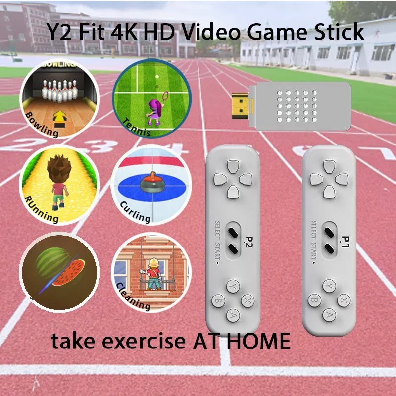 Data Frog Y2 Fit Sport Video Game Console 30Sport Games Exercise at Home 2.4G Wireless Controllers HD Output Game Stick 4K Gifts
Data Frog Y2 Fit Sport Video Game Console 30Sport Games Exercise at Home 2.4G Wireless Controllers HD Output Game Stick 4K Gifts