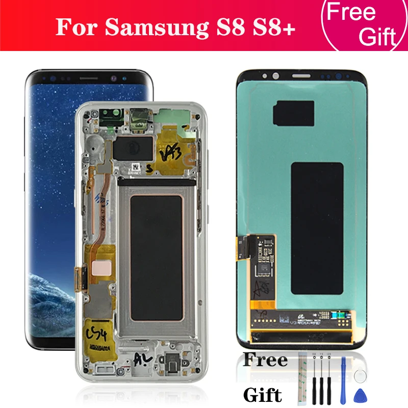 For Samsung Galaxy S8 S8 Plus G950 G955 Lcd Display Display Touch Screen Digitizer Assembly with frame Replacement Repair Parts
For Samsung Galaxy S8 S8 Plus G950 G955 Lcd Display Display Touch Screen Digitizer Assembly with frame Replacement Repair Parts