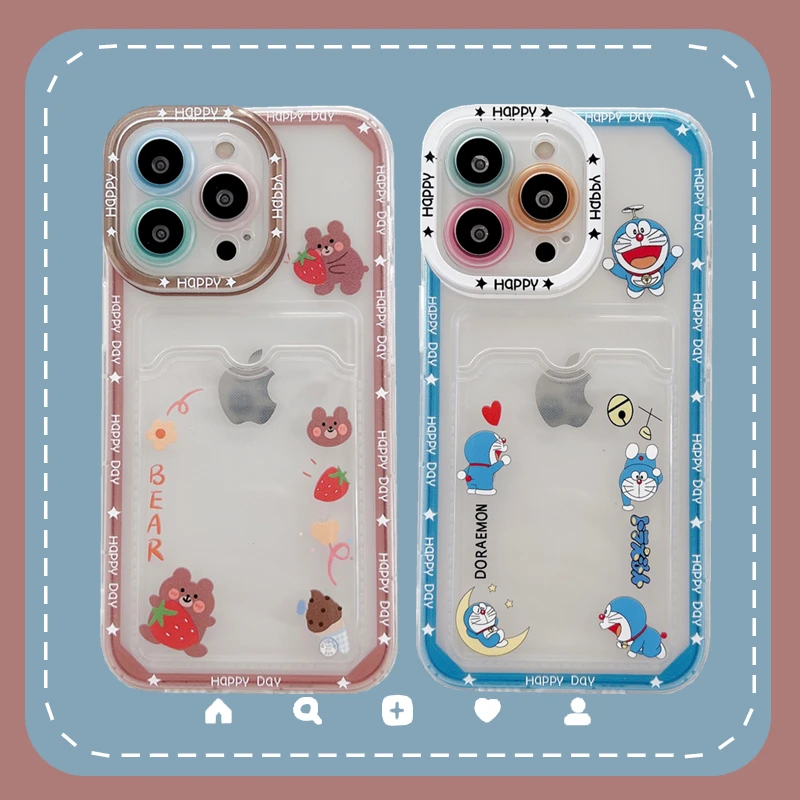Bandai Funny Bear Doraemon Card Bag Clear Phone Case for iPhone 13 12 11 Pro Max Xs Xr X XsMax 8 7 Plus High Quality Cover
Bandai Funny Bear Doraemon Card Bag Clear Phone Case for iPhone 13 12 11 Pro Max Xs Xr X XsMax 8 7 Plus High Quality Cover