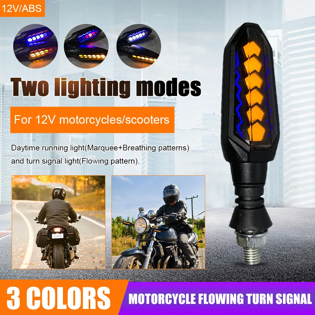 Motorcycle LED Flowing Turn Signal Universal 12V Flashing Daytime Running Light Running Water Warning Lamp for Motorbike Scooter
Motorcycle LED Flowing Turn Signal Universal 12V Flashing Daytime Running Light Running Water Warning Lamp for Motorbike Scooter