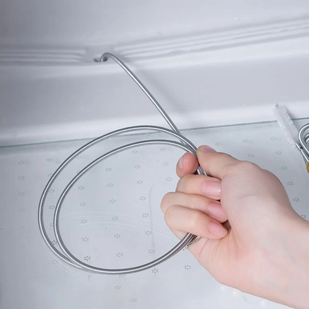 5-Piece Set Refrigerator Dredge Outlet Flexible Long Pipe Blocked Ice Accretion Cleaning Handle Coil Brush Dredging Tool
5-Piece Set Refrigerator Dredge Outlet Flexible Long Pipe Blocked Ice Accretion Cleaning Handle Coil Brush Dredging Tool