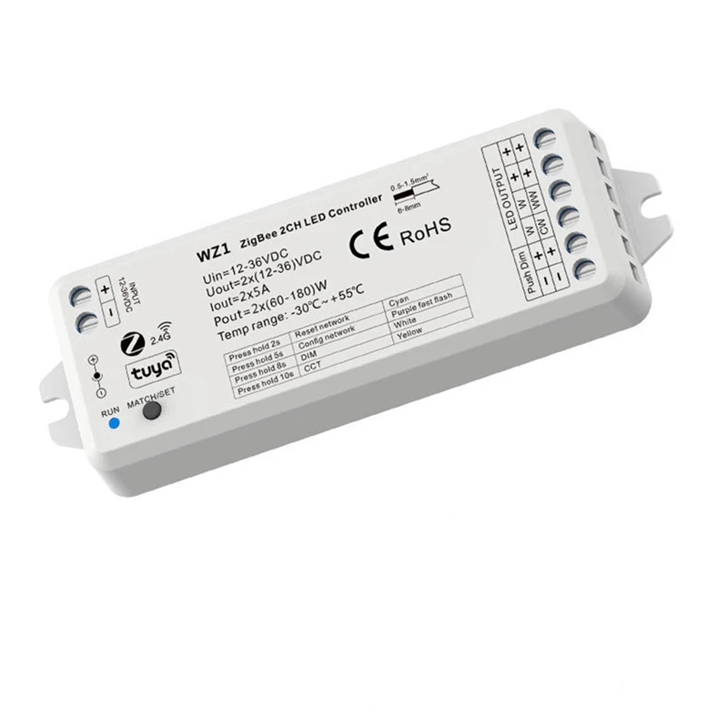 1 Pcs Wireless Remote Control DC12-36V 24V TUYA APP Cloud 2 Channels For Single Color Tape
1 Pcs Wireless Remote Control DC12-36V 24V TUYA APP Cloud 2 Channels For Single Color Tape
