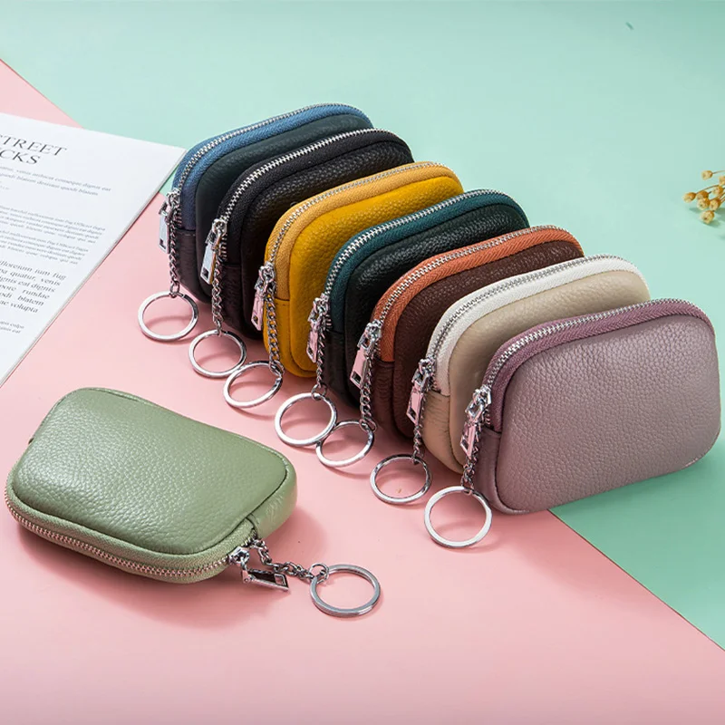 New Style Solid Color Coin Purse 100% Genuine Leather Women Clutch Money Bag Keychain Change Pouch Mini Wallet for Ladies
New Style Solid Color Coin Purse 100% Genuine Leather Women Clutch Money Bag Keychain Change Pouch Mini Wallet for Ladies